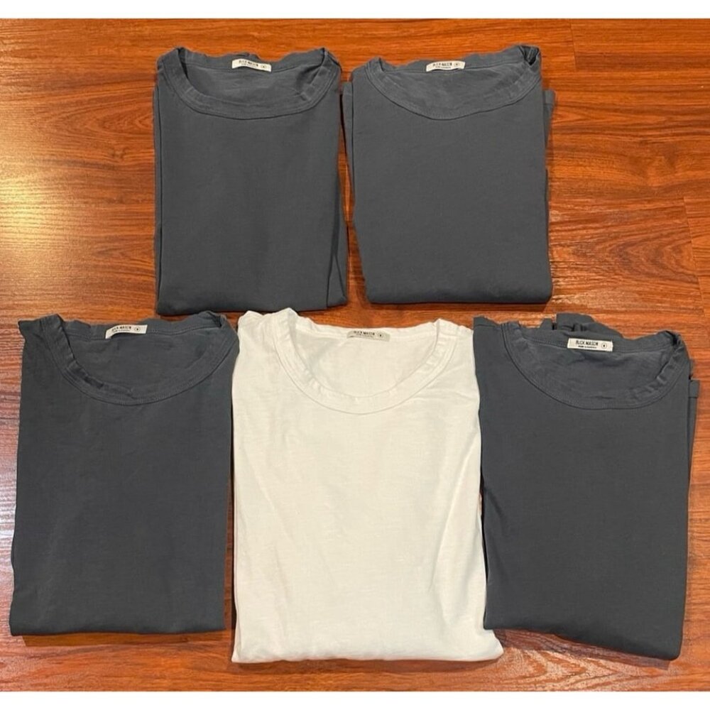BUCK MASON LOT OF 5 SHIRTS SIZES MEDIUM